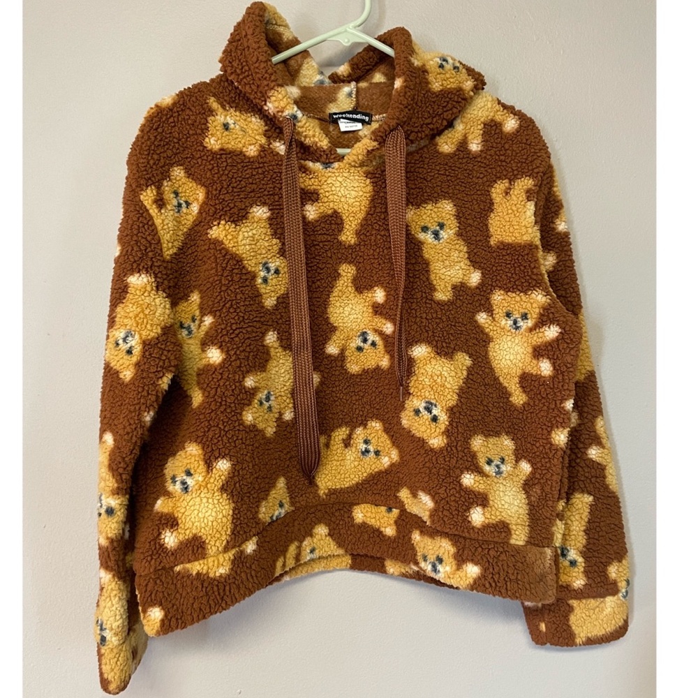 🌸Weekending Teddy Bear Hoodie